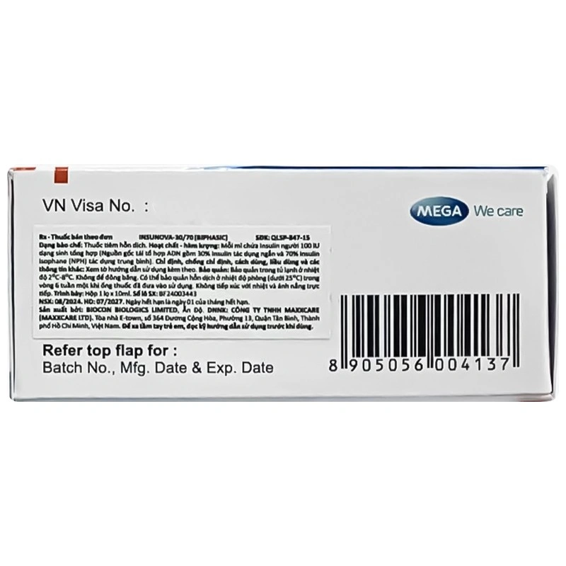 Insunova trị bệnh đái tháo đường (1 lọ x 10ml) - 3